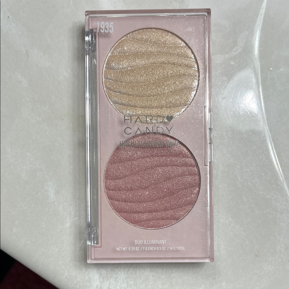 Hard Candy Highlighter Duo - Shimmering Gold and Rose Pink